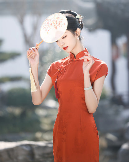 Yourqipao 2024 Spring and Summer Fashion Improved Qipao New Chinese Style Long Women Cheongsam Dress