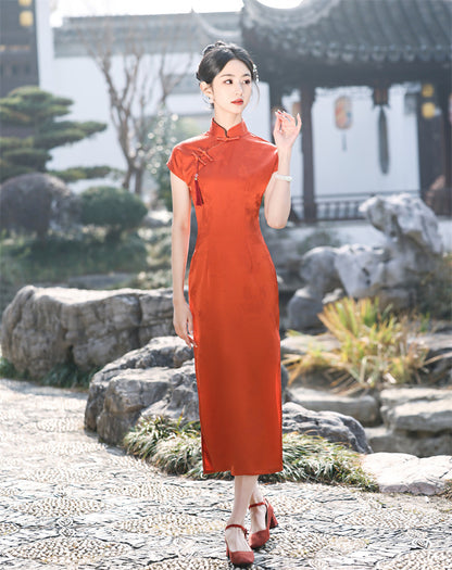 Yourqipao 2024 Spring and Summer Fashion Improved Qipao New Chinese Style Long Women Cheongsam Dress