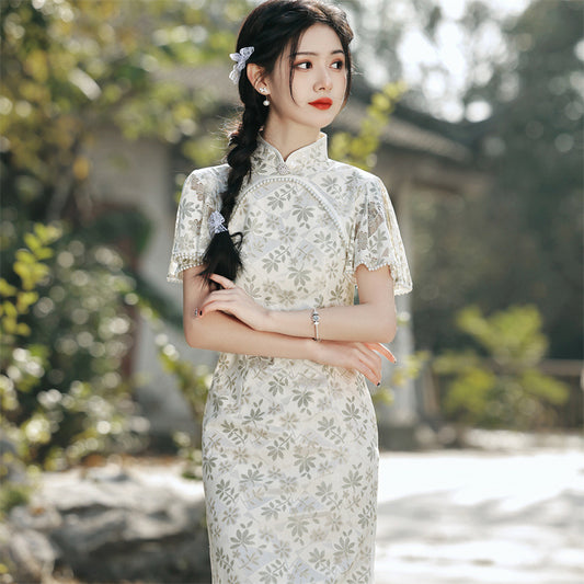 Modernized Qipao Dress for Summer