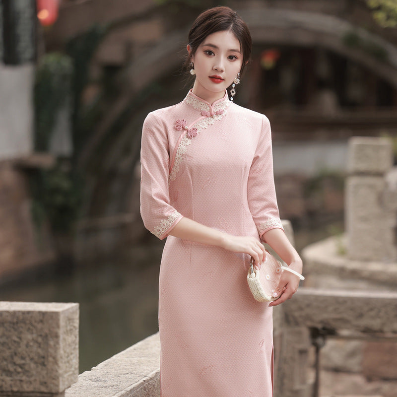 Vintage slim-fit girl's cheongsam